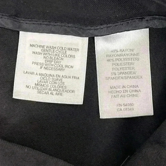 Jones New York Signature‎ Stretch dress pant SIZE 14 black - Picture 7 of 7